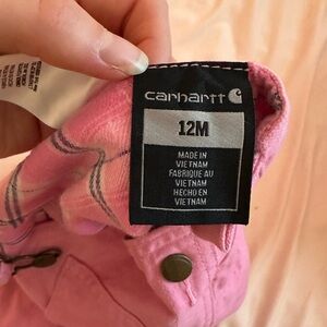 Carhart toddler girls overalls